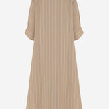 ABITO LUNGO IN COTONE CON MOTIVO A RIGHE J02CT0599 J45328273 JIL SANDER 