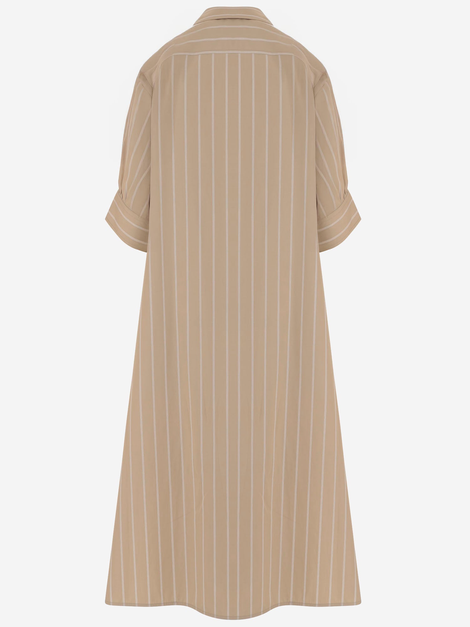 ABITO LUNGO IN COTONE CON MOTIVO A RIGHE J02CT0599 J45328273 JIL SANDER 