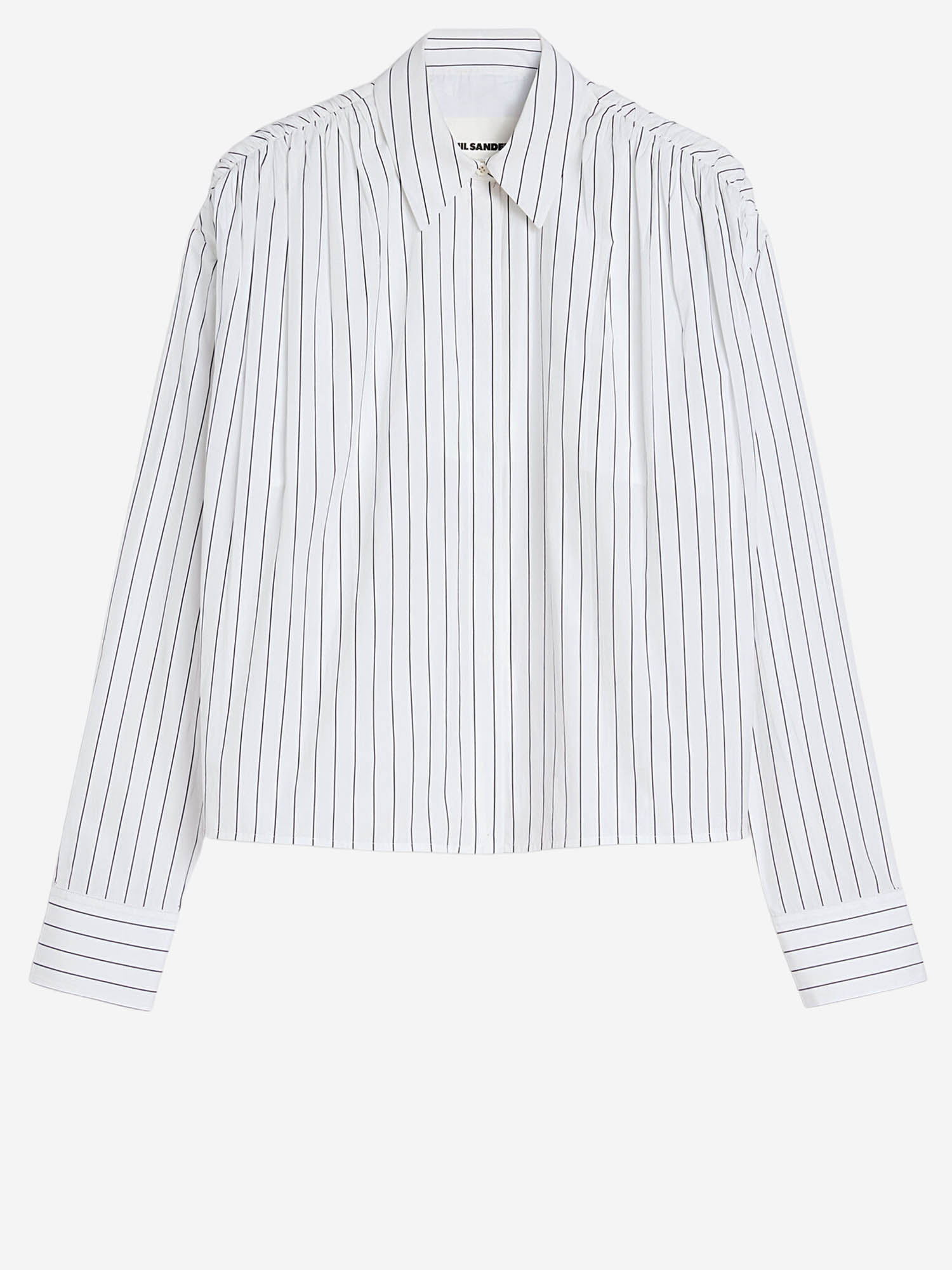 CAMICIA IN COTONE A RIGHE J02DL0281 J45329154 JIL SANDER 