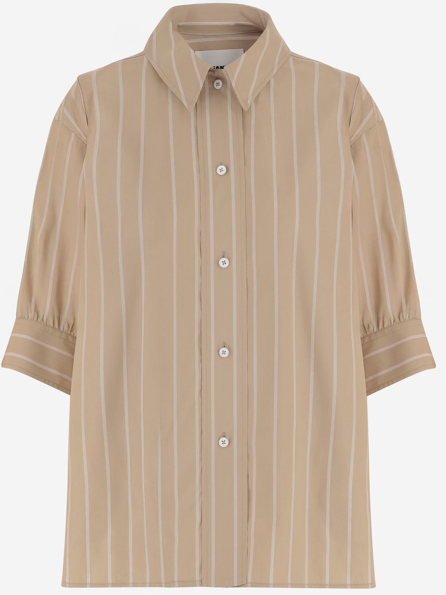 CAMICIA IN COTONE CON MOTIVO A RIGHE J02DL0289 J45328273 JIL SANDER 