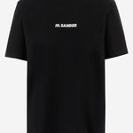 T-SHIRT IN COTONE CON LOGO J02GC0142 J20103001 JIL SANDER 