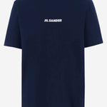T-SHIRT IN COTONE CON LOGO J02GC0142 J20103401 JIL SANDER 