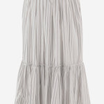 GONNA IN COTONE CON MOTIVO A RIGHE J02MA0373 J45329154 JIL SANDER 