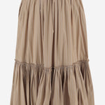 GONNA IN COTONE CON MOTIVO A RIGHE J02MA0373 J45329273 JIL SANDER 