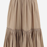 GONNA IN COTONE CON MOTIVO A RIGHE J02MA0373 J45329273 JIL SANDER 