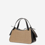 BORSA DUNE IN PELLE E RAFIA J07WG0109 P8933280 JIL SANDER 