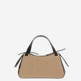 BORSA DUNE IN PELLE E RAFIA J07WG0109 P8933280 JIL SANDER 