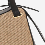BORSA DUNE IN PELLE E RAFIA J07WG0109 P8933280 JIL SANDER 
