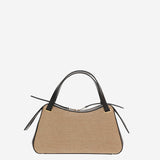 BORSA DUNE IN PELLE E RAFIA J07WG0109 P8933280 JIL SANDER 