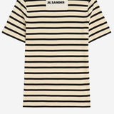 T-SHIRT IN COTONE CON MOTIVO A RIGHE J40GC0111 J46497080 JIL SANDER 