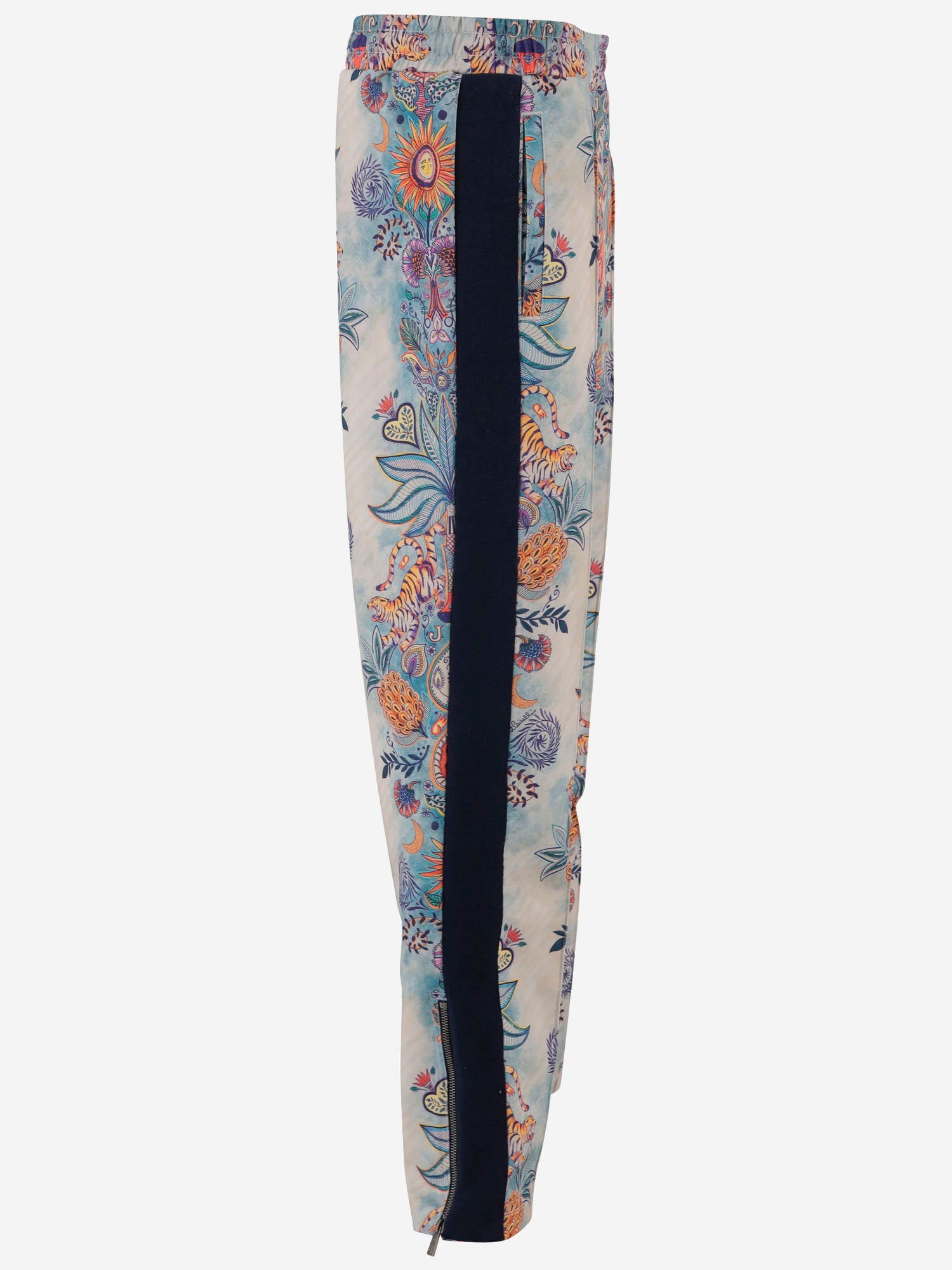 PANTALONI IN NYLON STRETCH CON MOTIVO FLOREALE 80OAAE11 CF120R86 JUST CAVALLI 