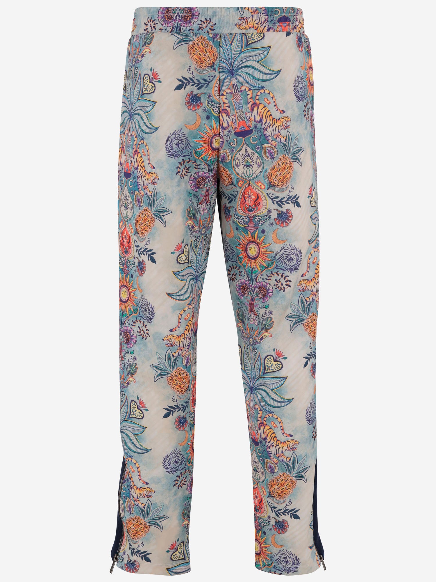 PANTALONI IN NYLON STRETCH CON MOTIVO FLOREALE 80OAAE11 CF120R86 JUST CAVALLI 