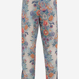 PANTALONI IN NYLON STRETCH CON MOTIVO FLOREALE 80OAAE11 CF120R86 JUST CAVALLI 