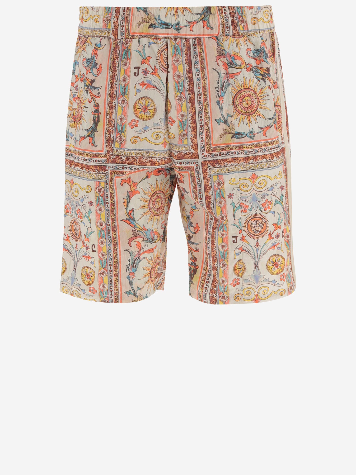 PANTALONI CORTI CON STAMPA ORNAMENTALE 80OAD334 CQDP3R85 JUST CAVALLI 