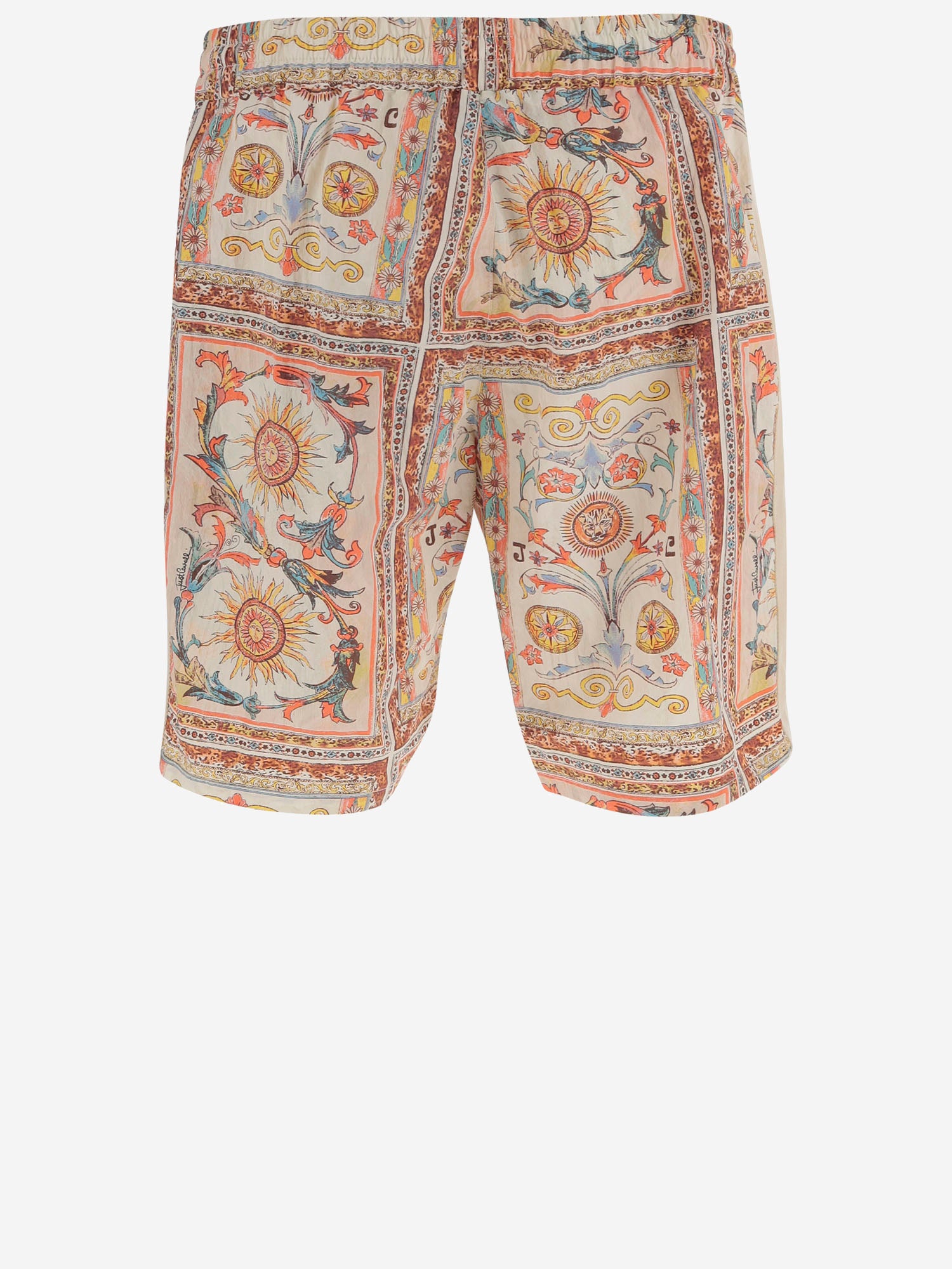 PANTALONI CORTI CON STAMPA ORNAMENTALE 80OAD334 CQDP3R85 JUST CAVALLI 
