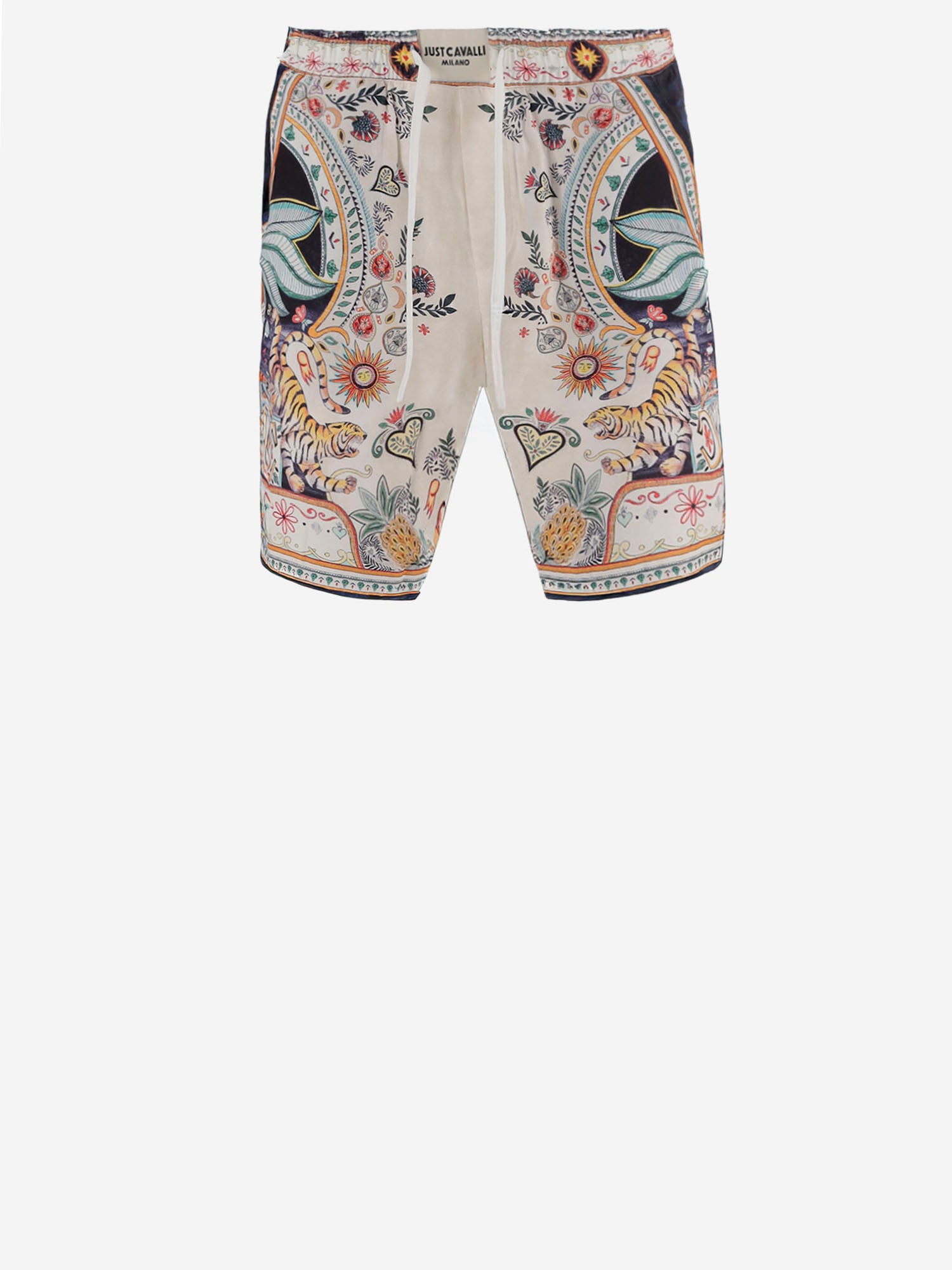 PANTALONI CORTI IN VISCOSA CON STAMPA 80OADF03 CNF05004 JUST CAVALLI 