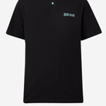 POLO IN COTONE CON COLLETTO BICOLORE E LOGO 80OAGT12 CJ506899 JUST CAVALLI 