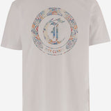 T-SHIRT IN COTONE CON STAMPA 80OAHE01 CJ110003 JUST CAVALLI 