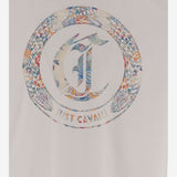 T-SHIRT IN COTONE CON STAMPA 80OAHE01 CJ110003 JUST CAVALLI 