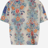 T-SHIRT IN Nylon CON STAMPA grafica 80OAHE11 CJ121R86 JUST CAVALLI 