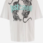 T-SHIRT IN COTONE CON STAMPA 80OAHE16 CJ110003 JUST CAVALLI 
