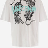 T-SHIRT IN COTONE CON STAMPA 80OAHE16 CJ110003 JUST CAVALLI 