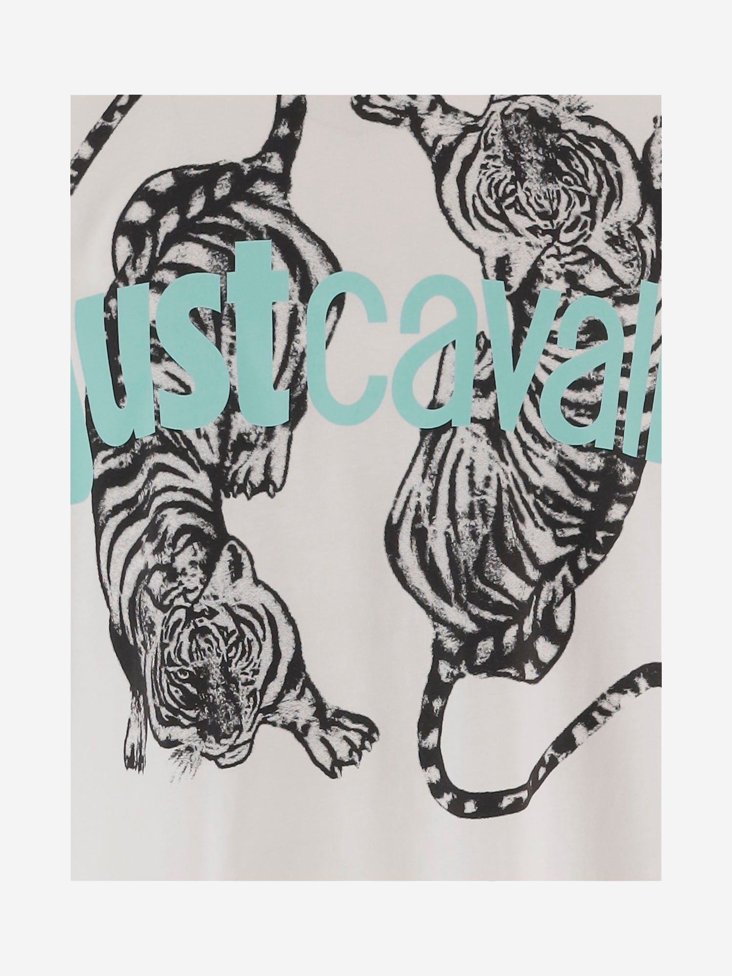 T-SHIRT IN COTONE CON STAMPA 80OAHE16 CJ110003 JUST CAVALLI 