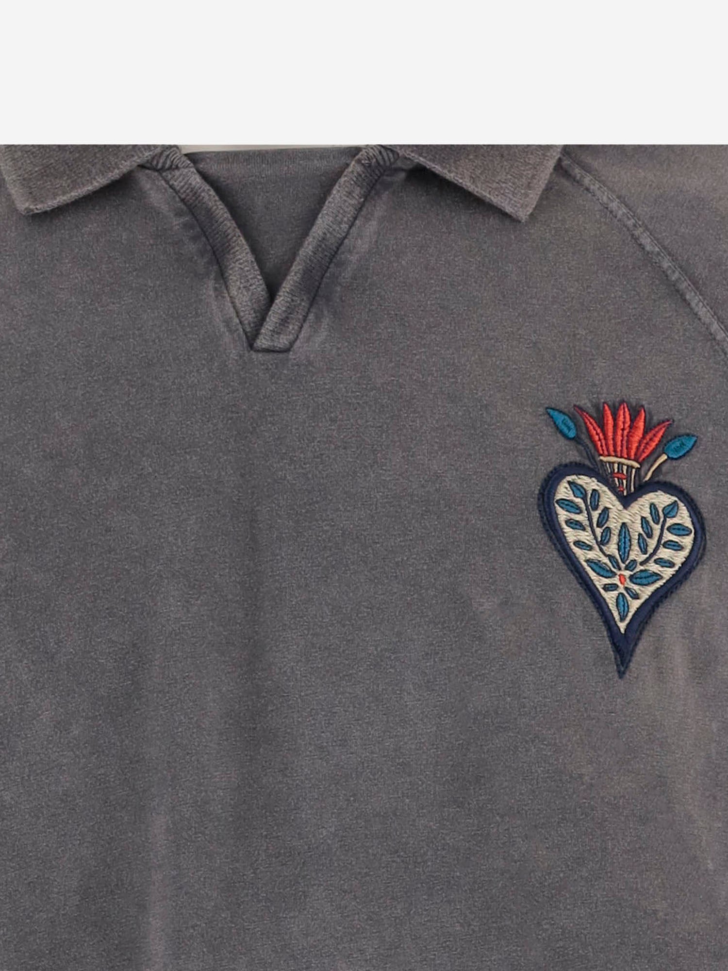 T-SHIRT IN COTONE CON RICAMO FIAMMA E LOGO POSTERIORE 80OAHE22 CJW13899 JUST CAVALLI 