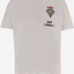 T-SHIRT IN COTONE CON STAMPA grafica 80OAHE24 CJ110003 JUST CAVALLI 
