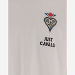 T-SHIRT IN COTONE CON STAMPA grafica 80OAHE24 CJ110003 JUST CAVALLI 