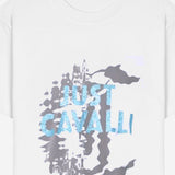 T-SHIRT IN COTONE CON STAMPA LOGO 80OAHE27 CJ110003 JUST CAVALLI 