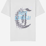 T-SHIRT IN COTONE CON STAMPA LOGO 80OAHE27 CJ110003 JUST CAVALLI 