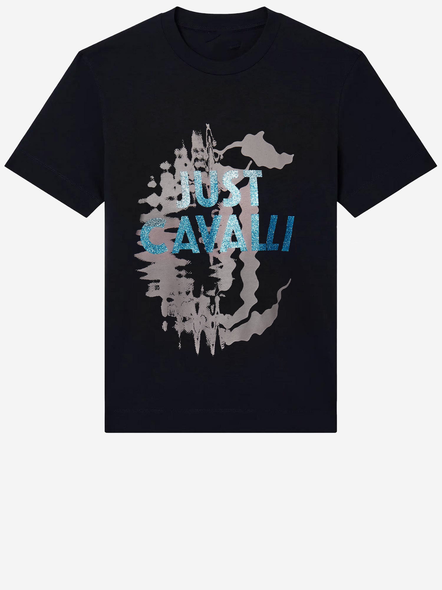 T-SHIRT IN COTONE CON STAMPA LOGO 80OAHE27 CJ110899 JUST CAVALLI 