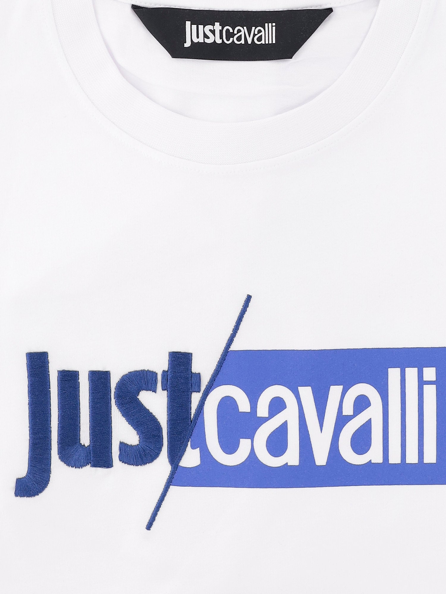 T-SHIRT IN COTONE CON LOGO 80OAHF01 CJ800003 JUST CAVALLI 