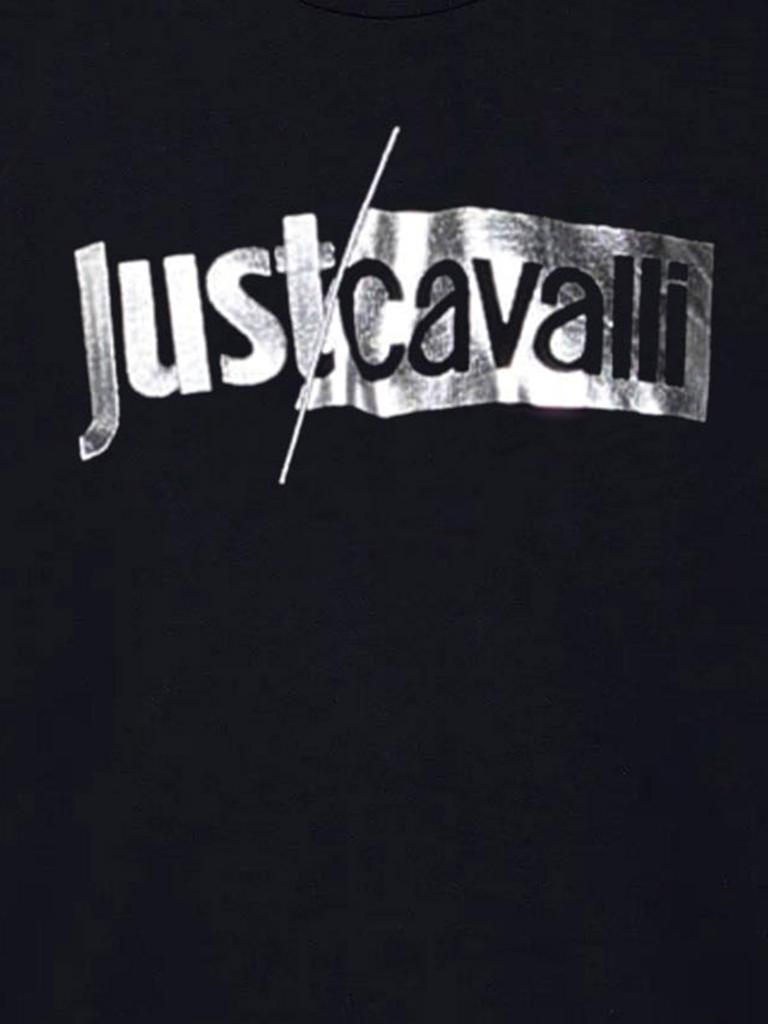 T-SHIRT IN COTONE CON LOGO 80OAHF01 CJ800S89 JUST CAVALLI 