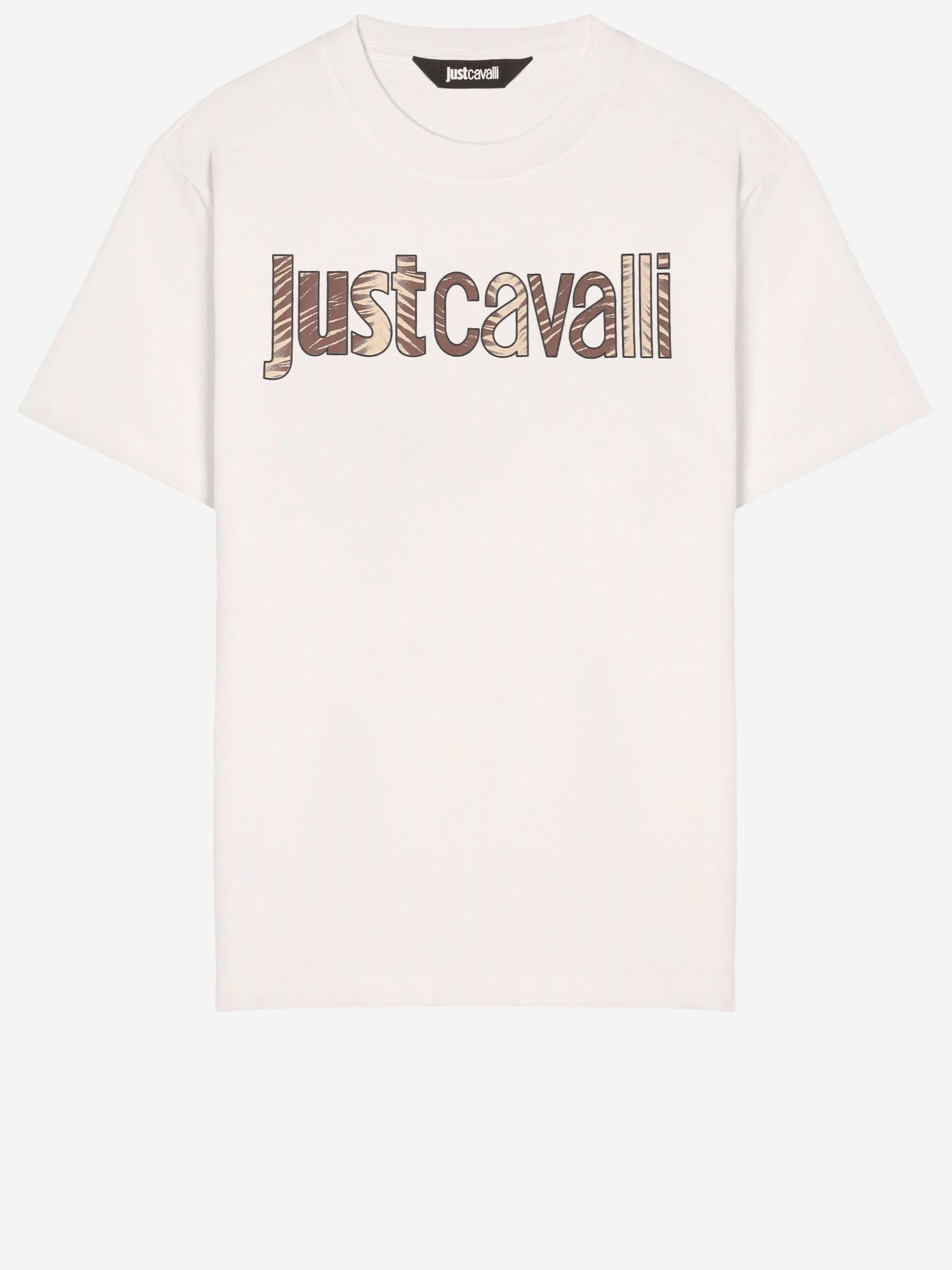 T-SHIRT IN COTONE CON LOGO 80OAHT03 CJ500004 JUST CAVALLI 