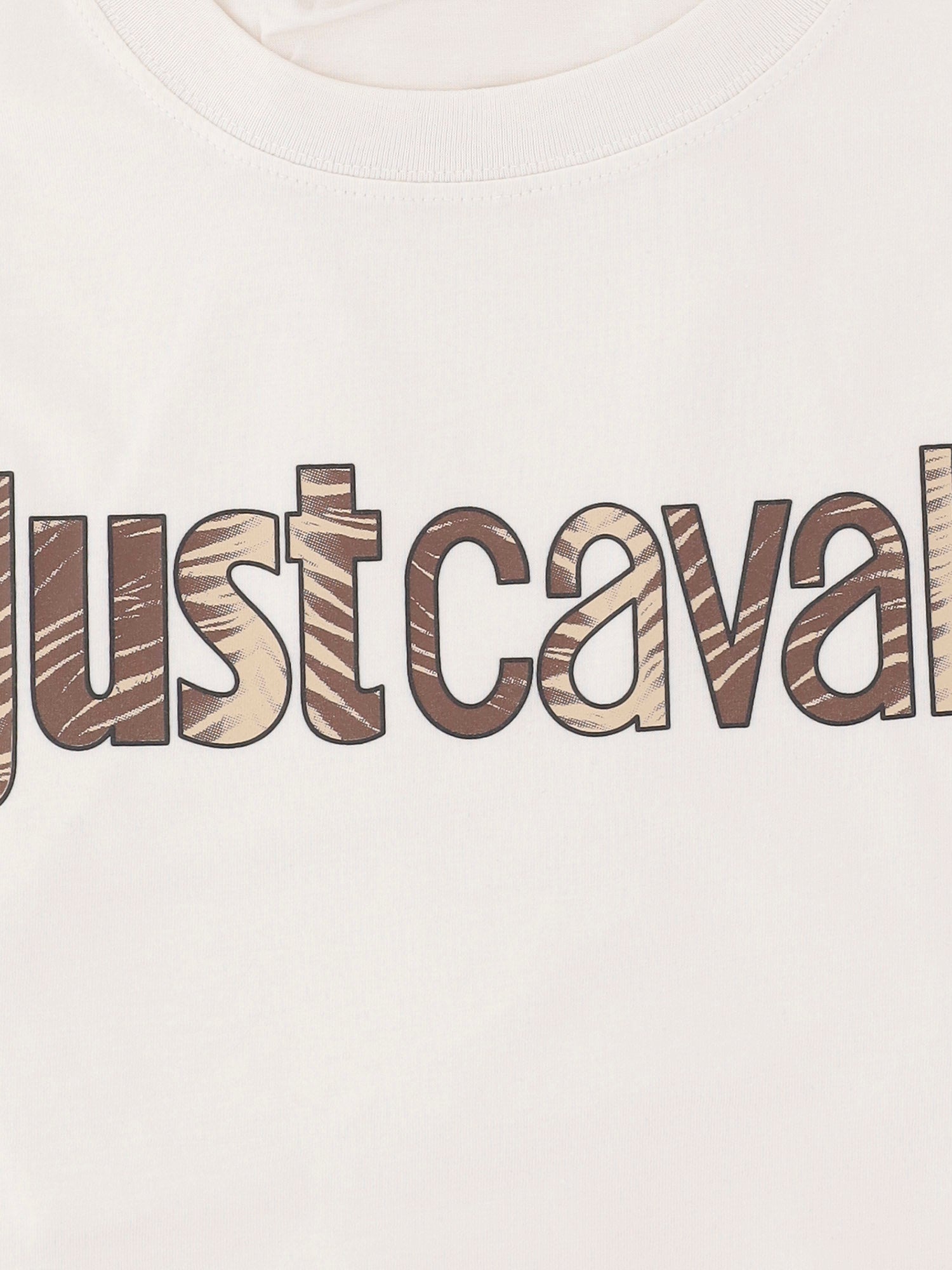 T-SHIRT IN COTONE CON LOGO 80OAHT03 CJ500004 JUST CAVALLI 