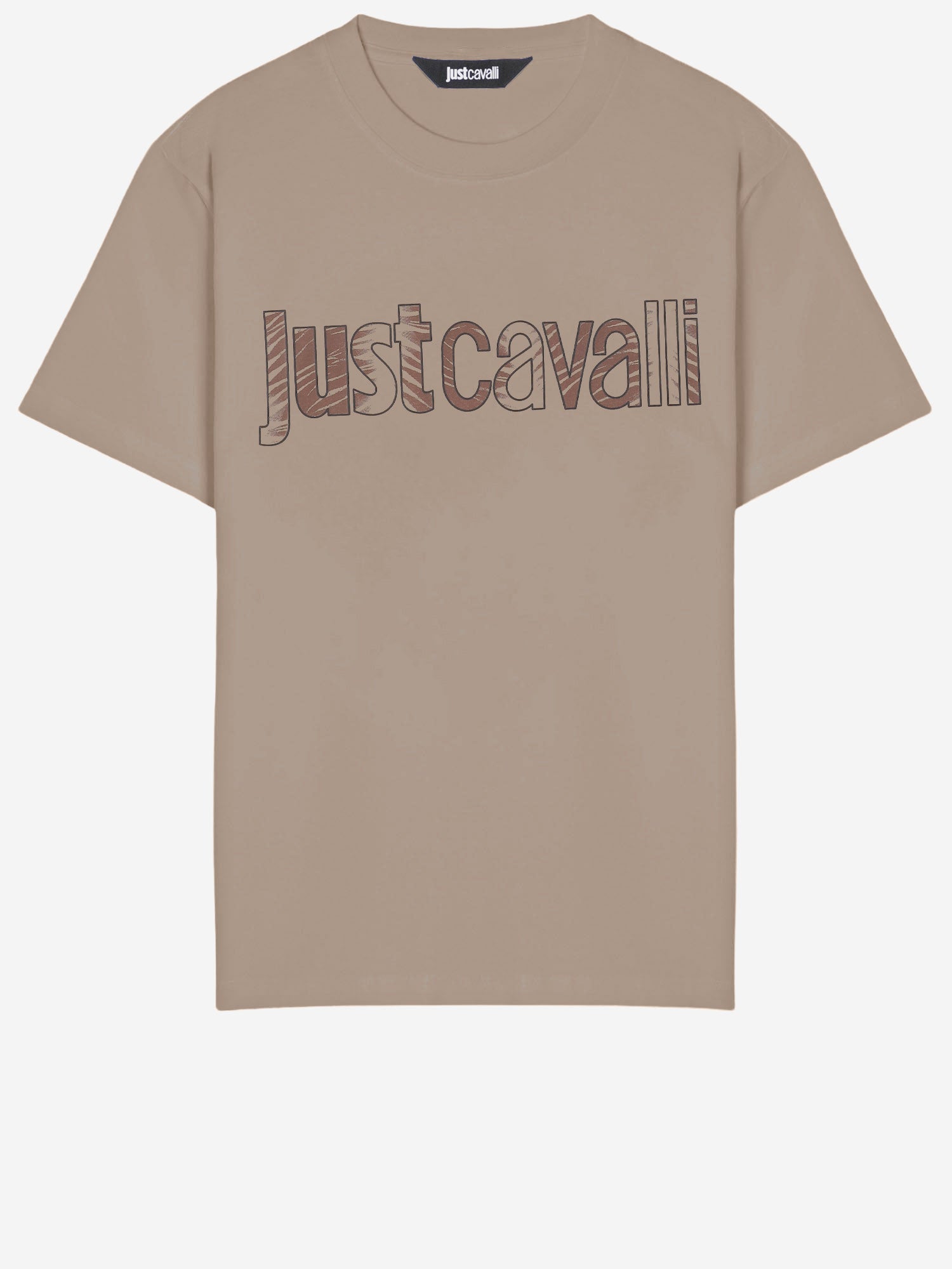 T-SHIRT IN COTONE CON LOGO 80OAHT03 CJ500774 JUST CAVALLI 