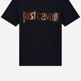 T-SHIRT IN COTONE CON STAMPA LOGO 80OAHT03 CJ500899 JUST CAVALLI 