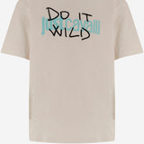 T-SHIRT IN COTONE CON STAMPA 80OAHT09 CJ500004 JUST CAVALLI 
