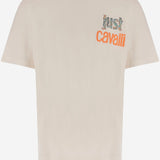 T-SHIRT IN COTONE CON STAMPA grafica 80OAHT14 CJ500004 JUST CAVALLI 