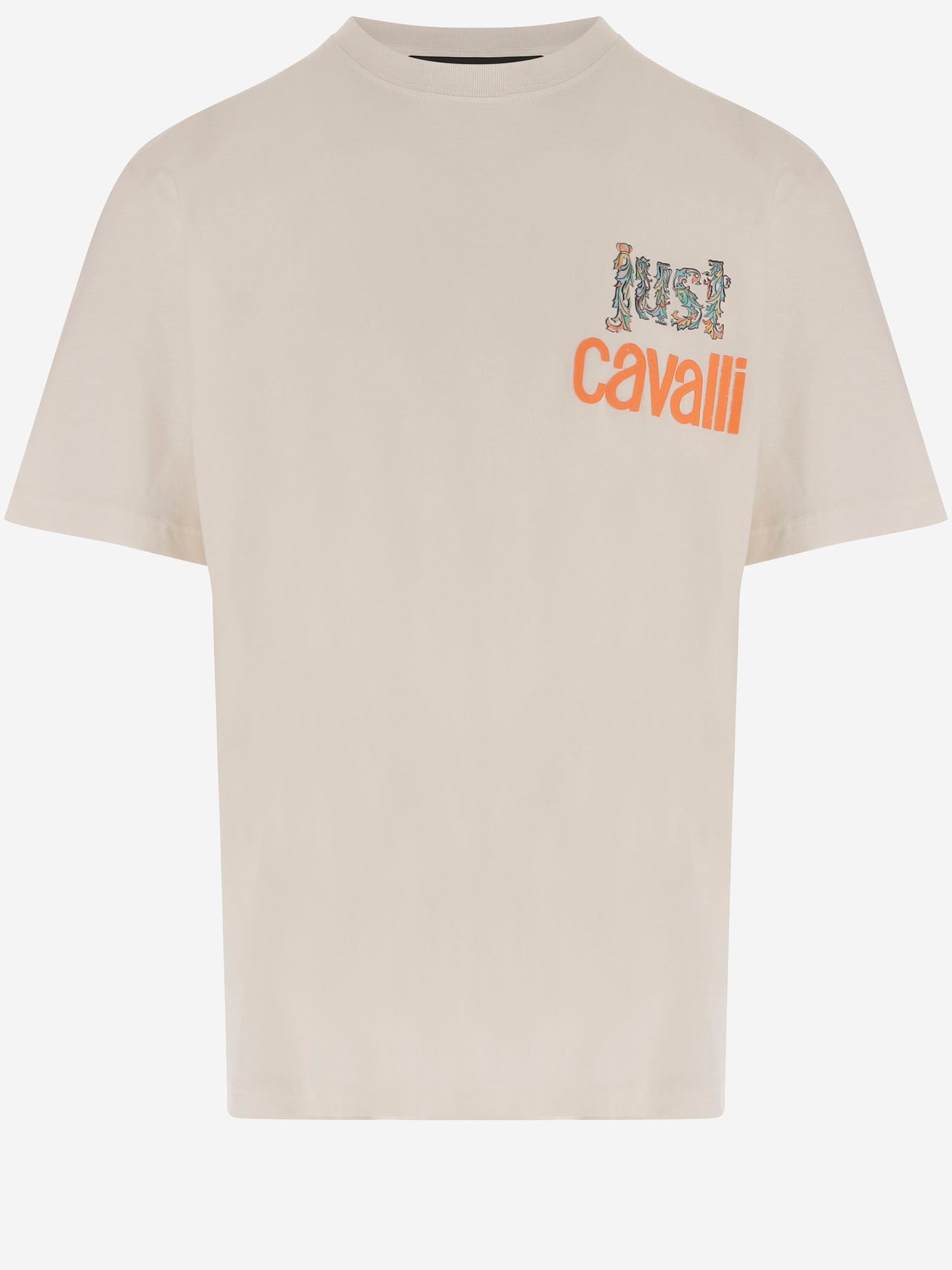 T-SHIRT IN COTONE CON STAMPA grafica 80OAHT14 CJ500004 JUST CAVALLI 