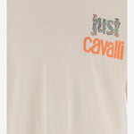 T-SHIRT IN COTONE CON STAMPA grafica 80OAHT14 CJ500004 JUST CAVALLI 