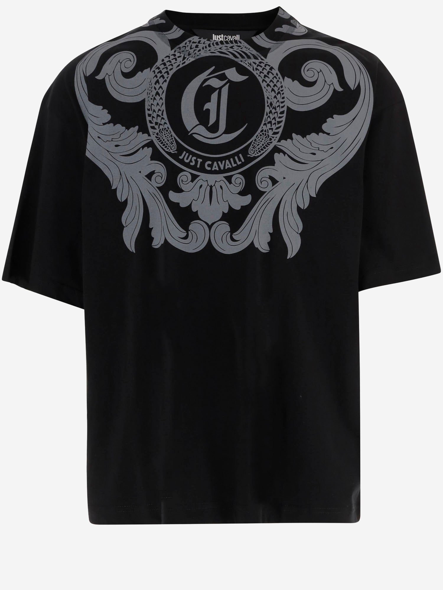 T-SHIRT IN COTONE CON STAMPA 80OAHT17 CJ110899 JUST CAVALLI 