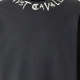 FELPA IN COTONE CON LOGO SUL COLLO 80OAIE21 CF100899 JUST CAVALLI 