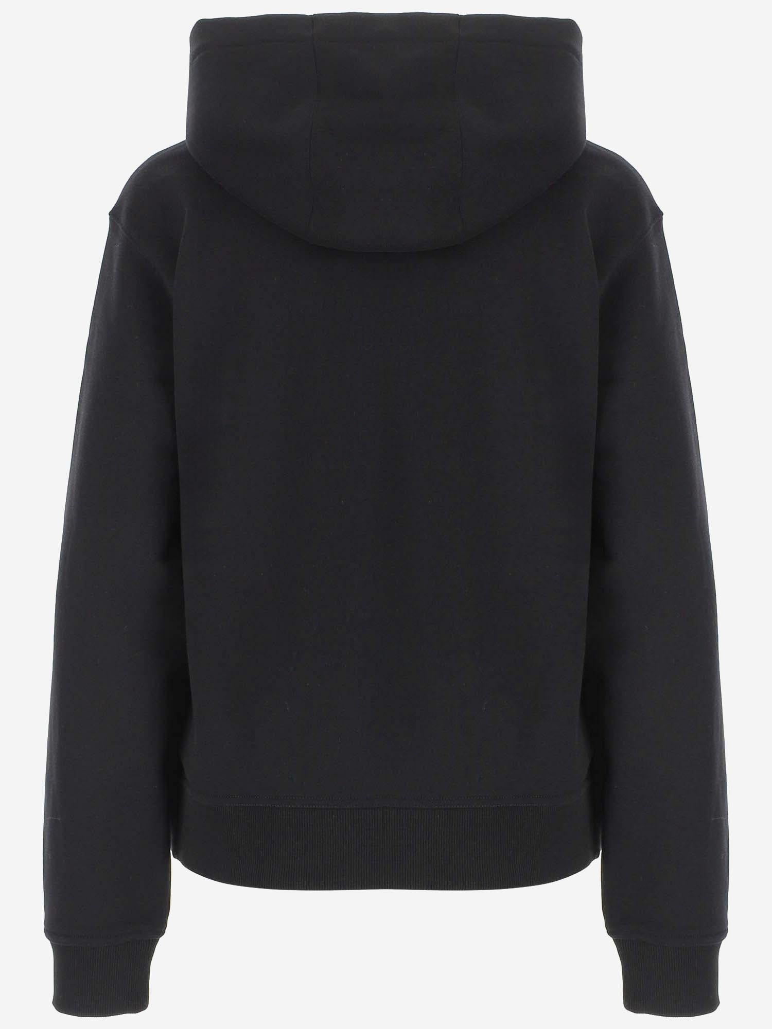FELPA IN COTONE CON CAPPUCCIO E LOGO 80OAIT05 CF500899 JUST CAVALLI 
