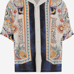CAMICIA IN VISCOSA CON LOGO E STAMPA FANTASIA 80OALF04 CNF05004 JUST CAVALLI 