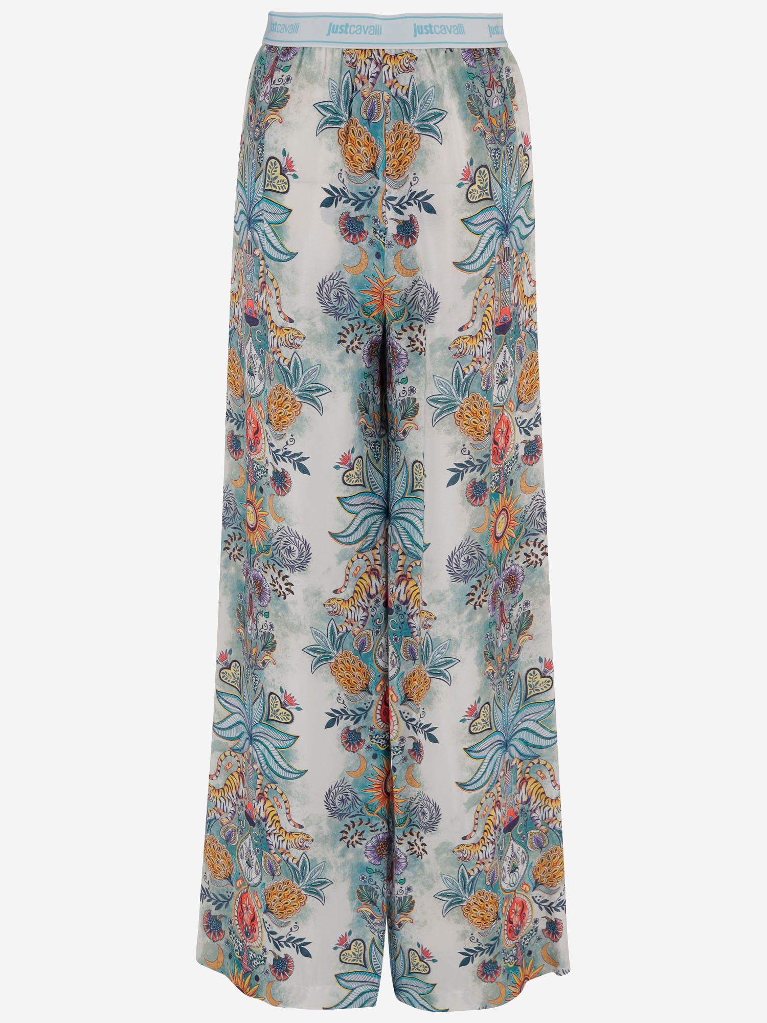 PANTALONI IN VISCOSA CON STAMPA FLOREALE 80PAA120 NS837217 JUST CAVALLI 