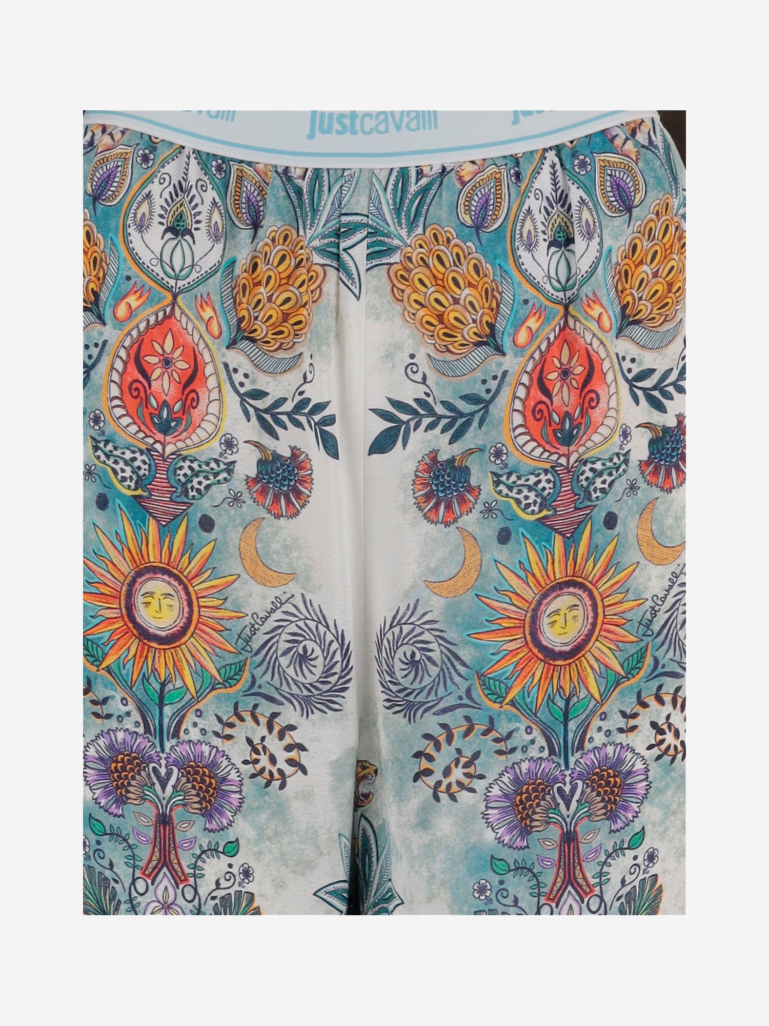 PANTALONI IN VISCOSA CON STAMPA FLOREALE 80PAA120 NS837217 JUST CAVALLI 