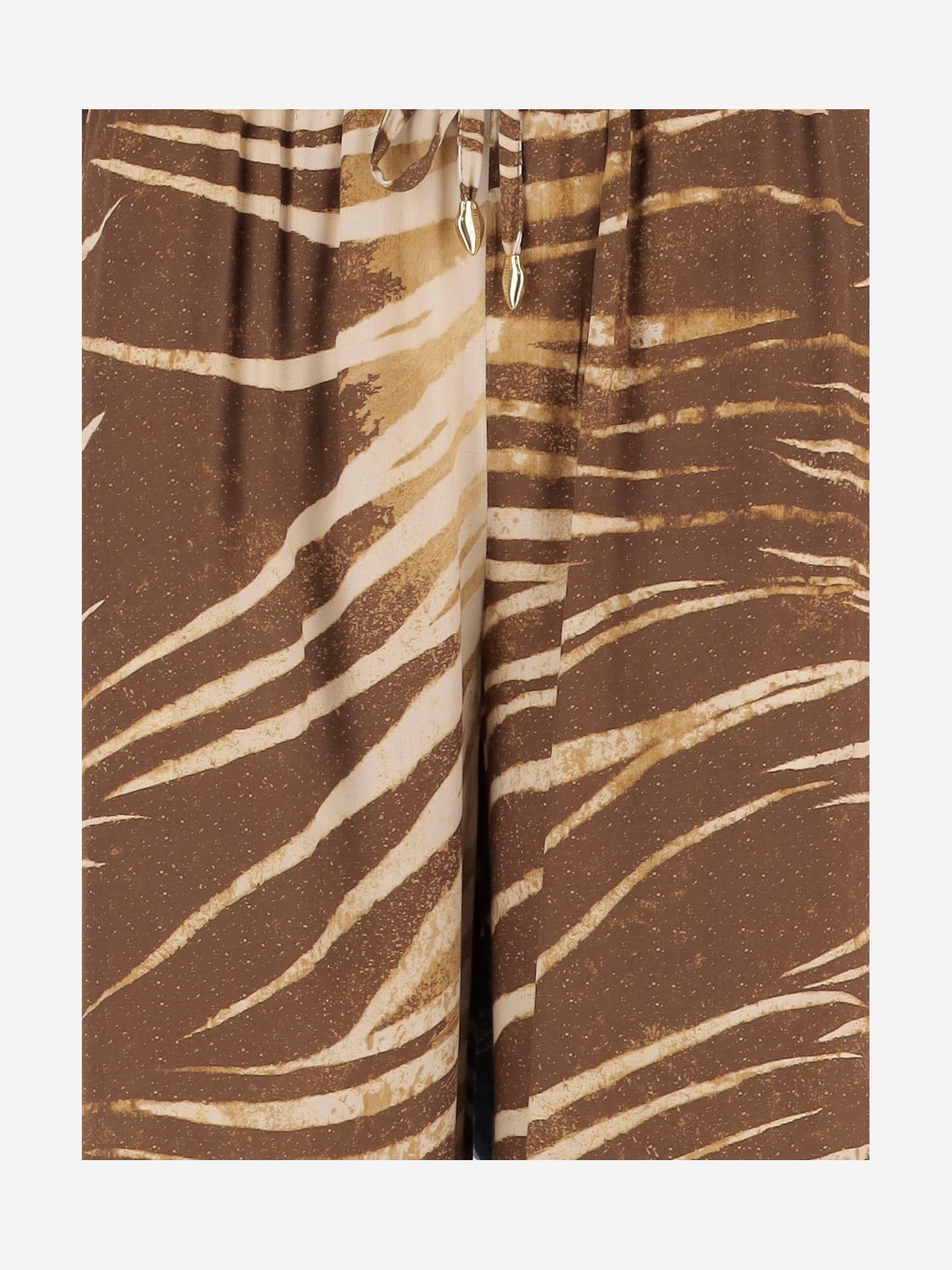 PANTALONI IN VISCOSA CON STAMPA A PENNELLATE 80PAA126 NS819751 JUST CAVALLI 